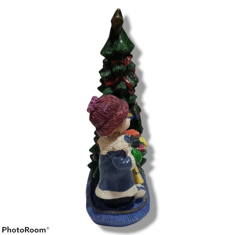 Collectable Christmas decor little girl Christmas tree Christmas gifts vintage - Picture 3 of 12